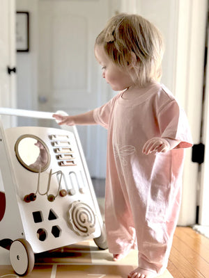 Cotton Shortie DIAPER-ZiP® Romper - Firefly