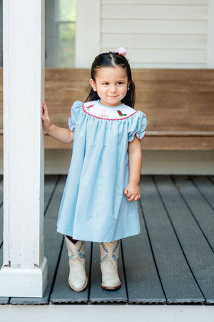 Holiday Boots Smocked Helen Dress