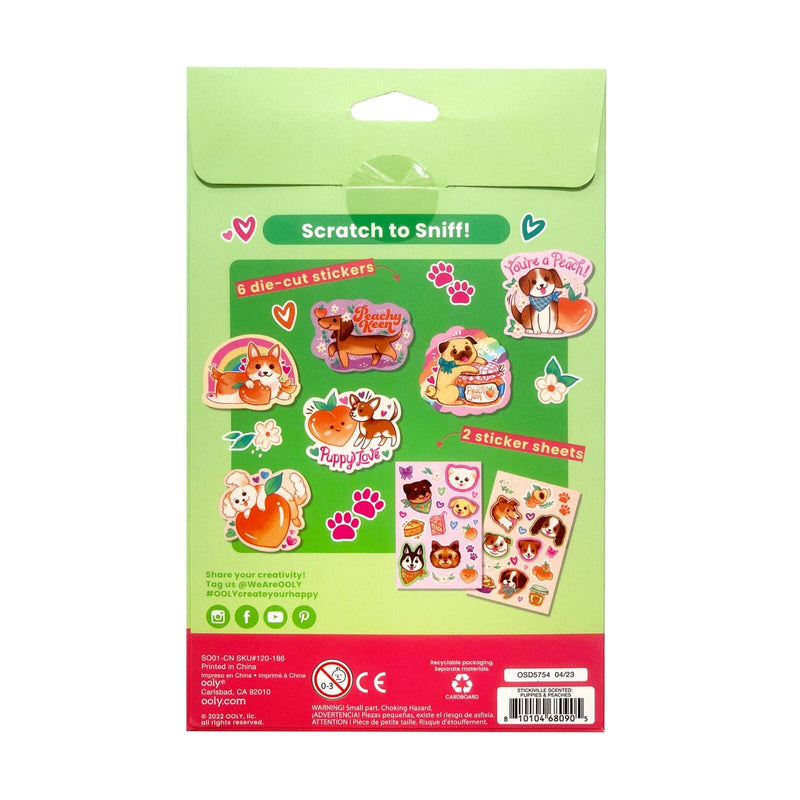Stickiville: Scented Stickers - Puppies & Peaches
