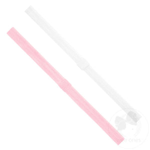 Add-a-Bow Headband - Pink & White