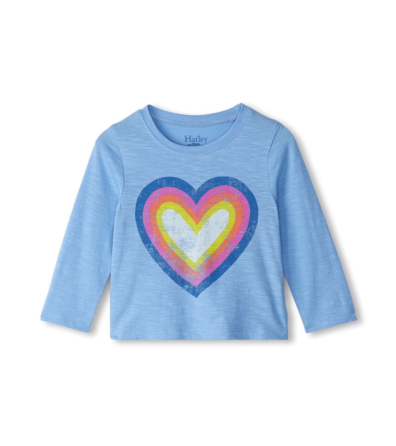 Big Groovy Heart Gather Back Tee