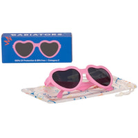 Hearts Sunglasses - Bubble Gum Pink