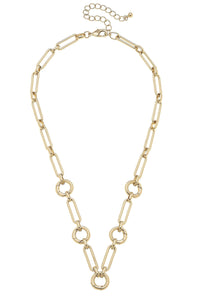Lilah Multi-Charm Collector Necklace Base in Shiny Gold