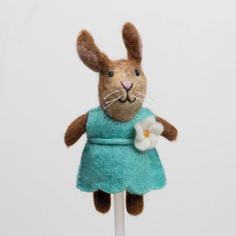 Felt Bunny Finger Puppets - Sold Individually