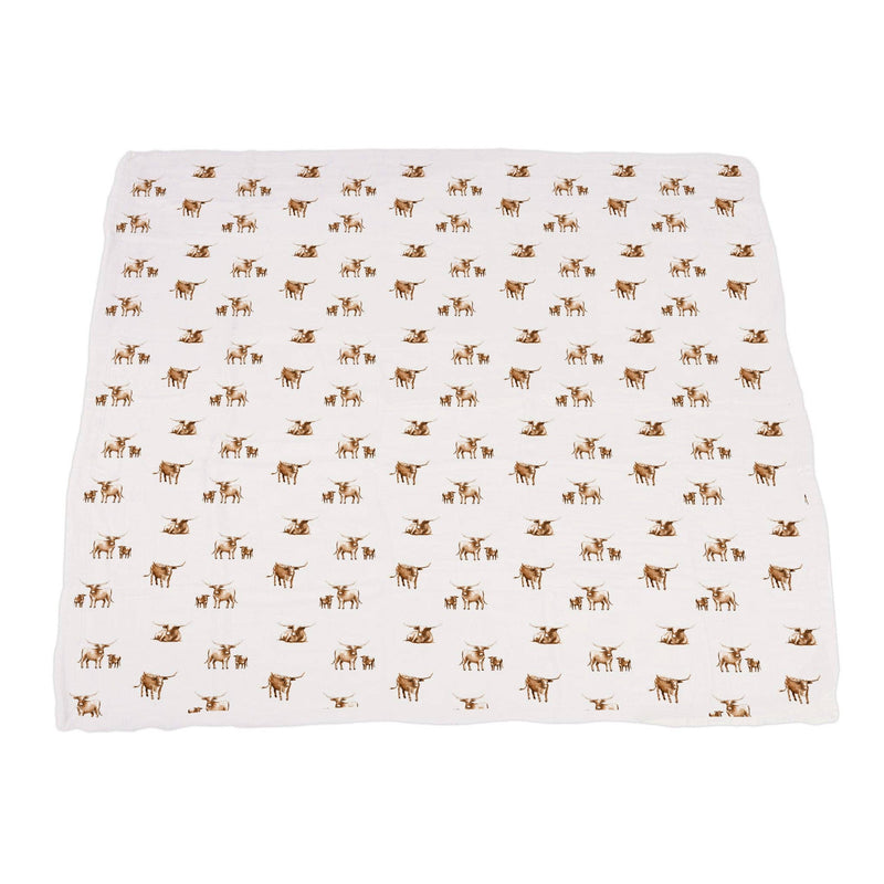 Longhorn Bamboo Newcastle Blanket