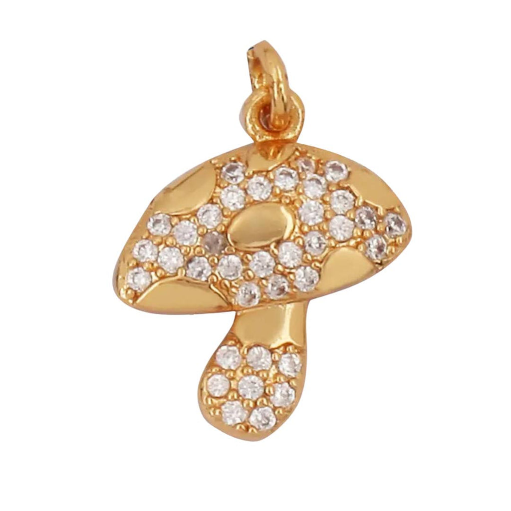 Pave Mushroom Charm