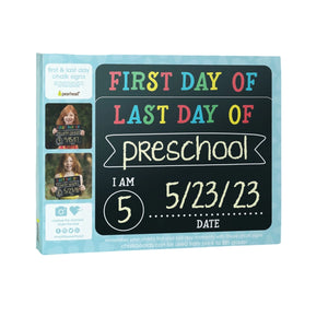 First & Last Day of School Reversible Photo Sharing Chalkboard