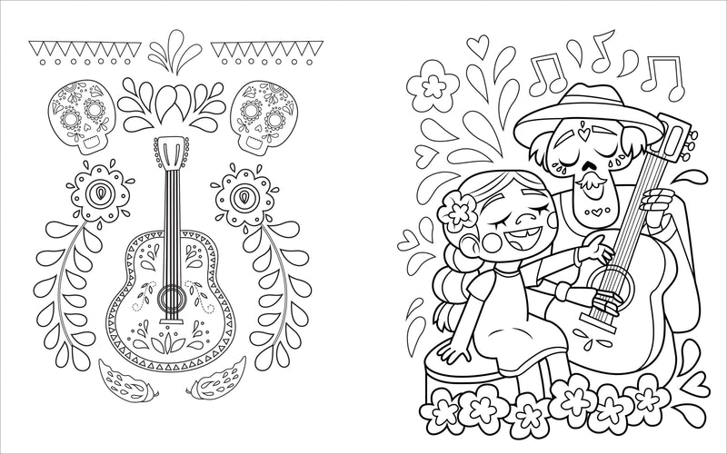 Día de los Muertos Coloring Book for Kids