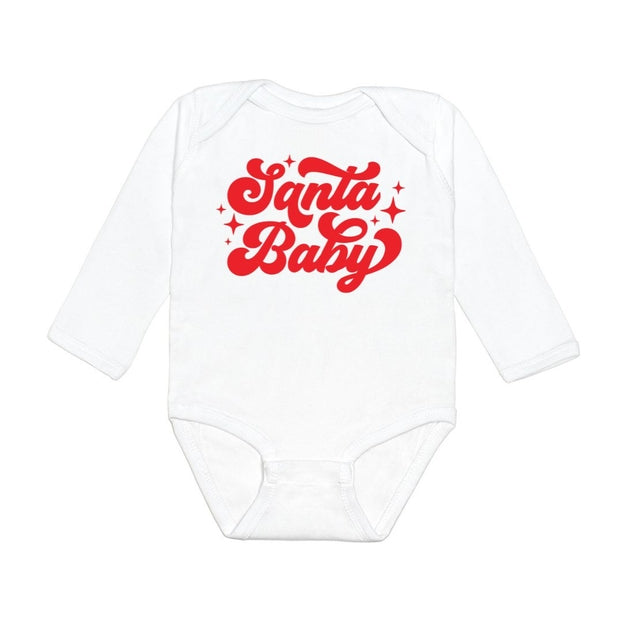 Santa Baby Christmas LS Bodysuit - Holiday Baby