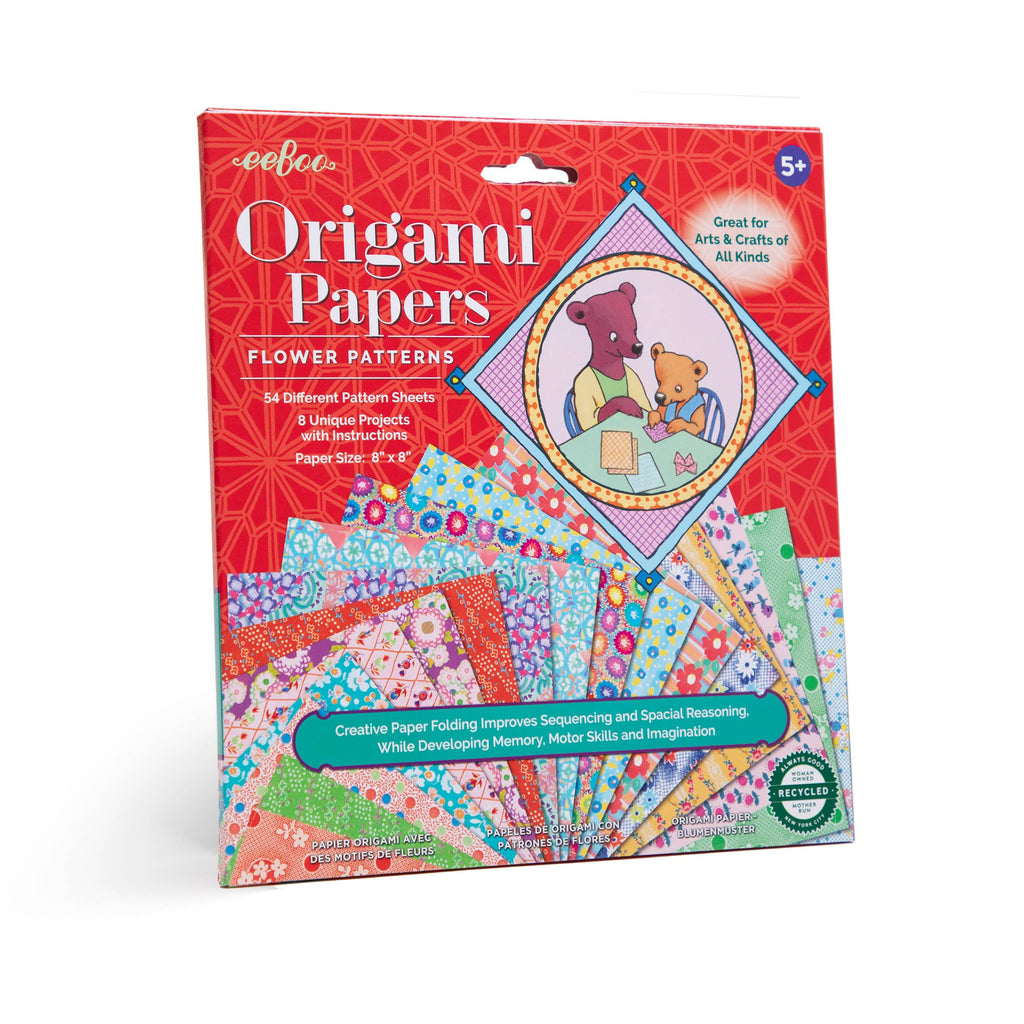 Flower Patterns Origami Papers