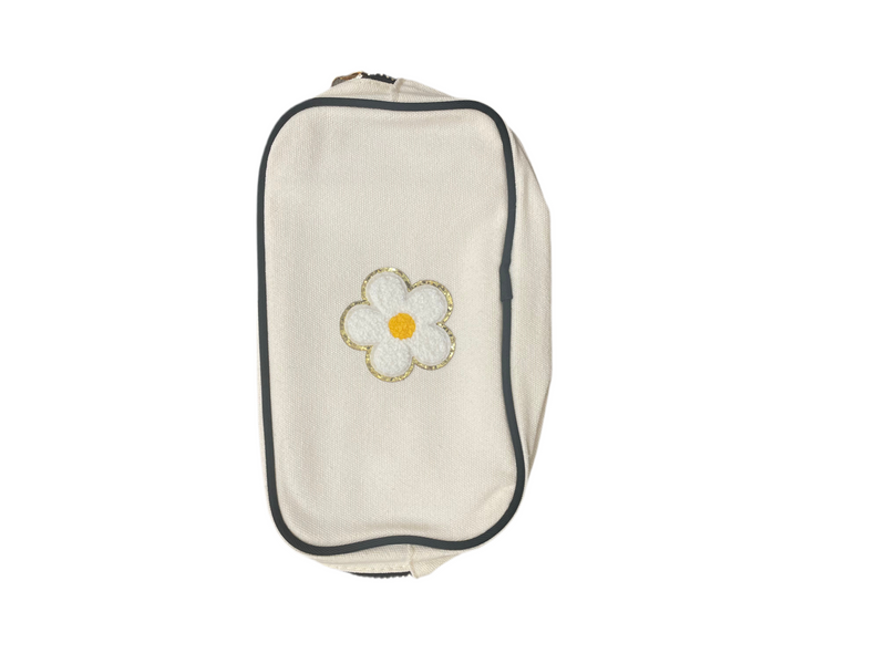 Flower Patch Canvas Pouch