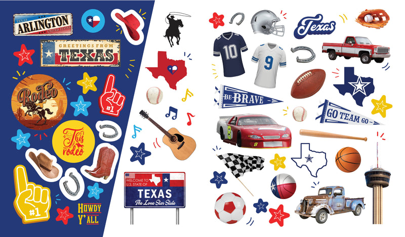500 Stickers: Texas