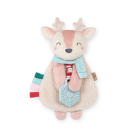 Holiday Itzy Lovey™ Plush + Teether Toy - Pink Reindeer