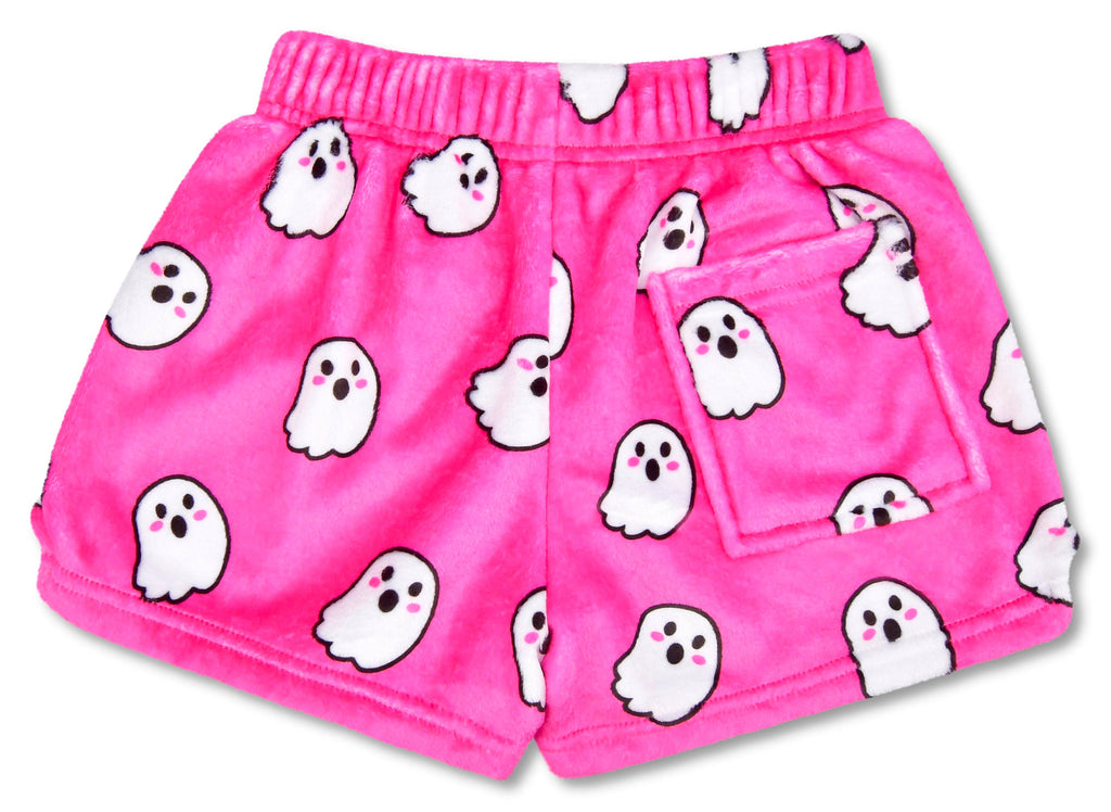 Ghost Plush Shorts - Pink