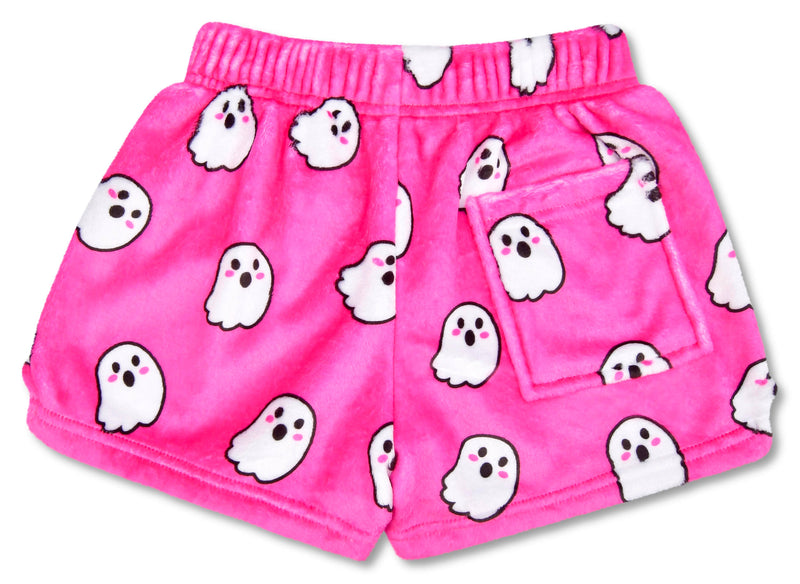 Ghost Plush Shorts - Pink