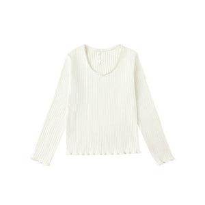 Ribbed Long Sleeve - Ivory