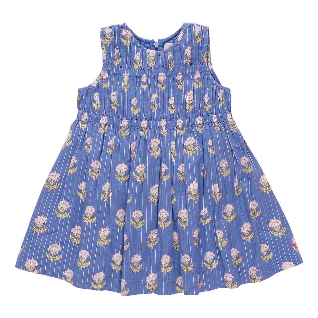 Girls Waverly Dress - Periwinkle Bud