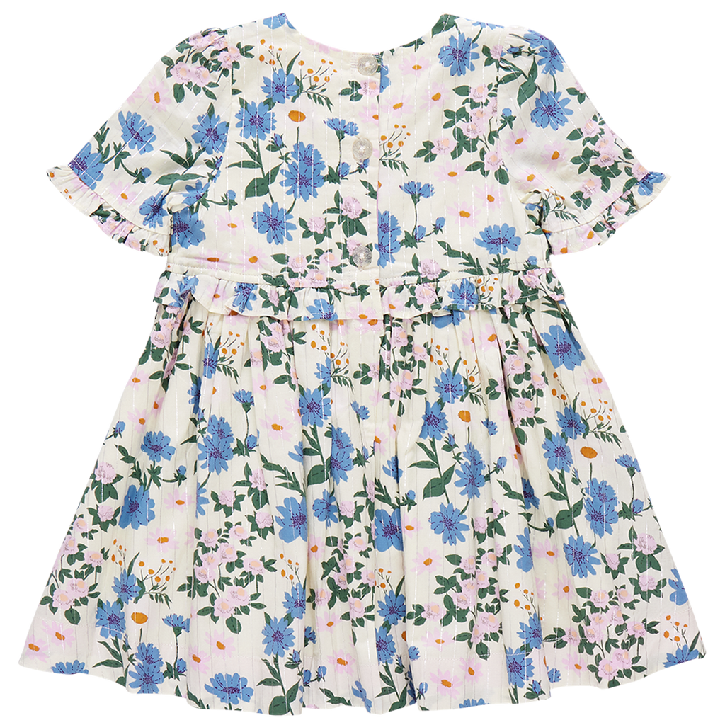 Girls Raquel Dress - Melon Daisy Floral