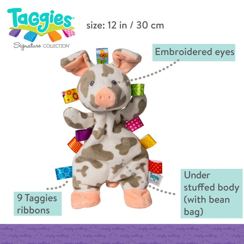 Taggies Lovey - Patches Pig - 12"