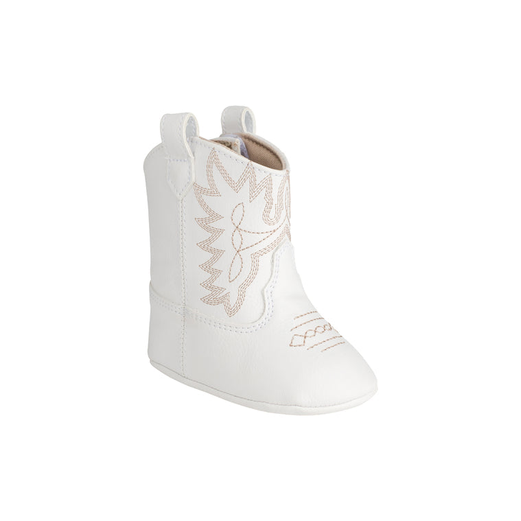 White Soft Sole Western Boots