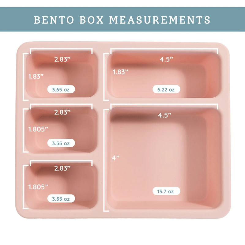 Silicone Bento Box - Wildflower Ripe Peach