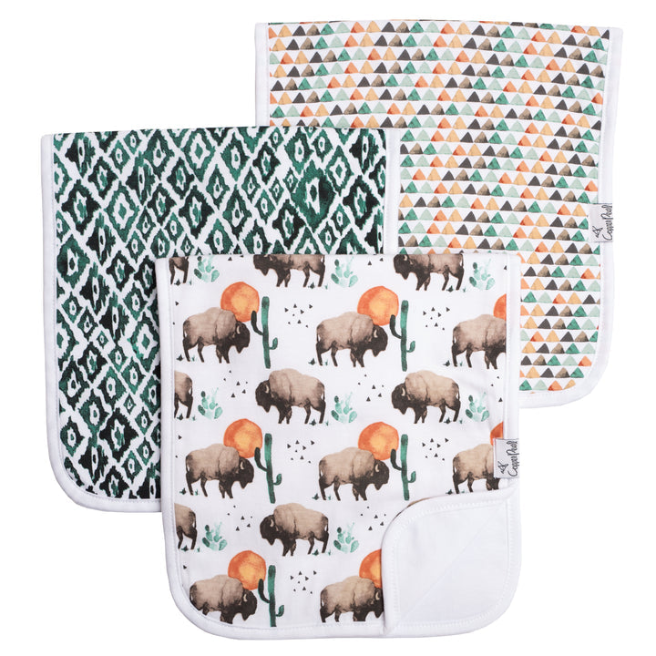 Bison - Premium Cotton Burp Cloth Set 3pk