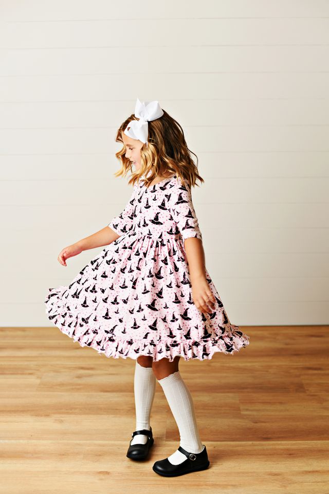 Witch Hat Glitter Twirl Dress
