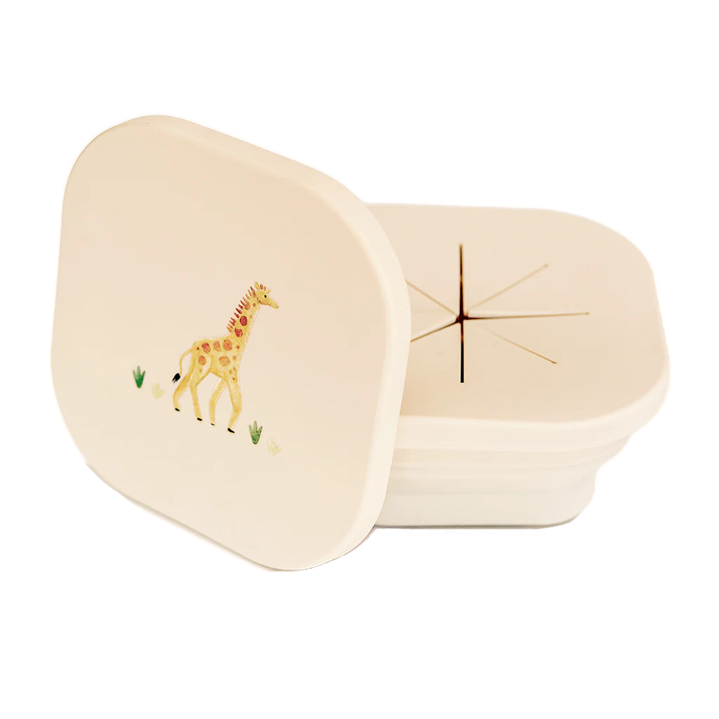 Collapsible Snack Bowl - Safari Warm Cream