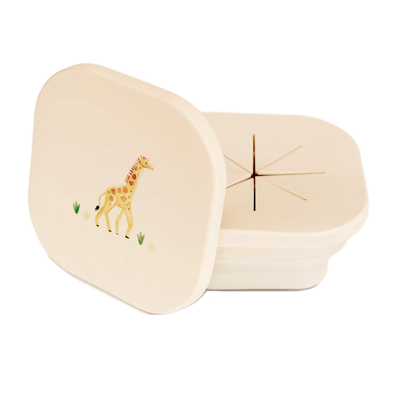 Collapsible Snack Bowl - Safari Warm Cream