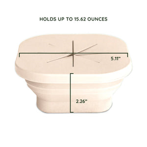 Collapsible Snack Bowl - Safari Warm Cream