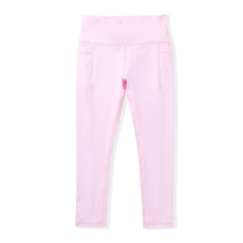 Pink leggings on a white background