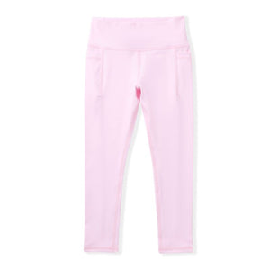 Pink leggings on a white background