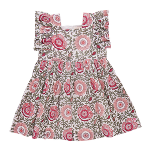 Elsie Dress - Pink Lisbon Floral