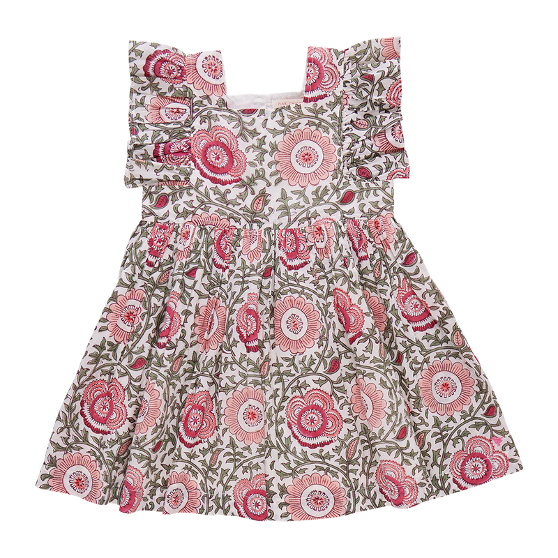 Elsie Dress - Pink Lisbon Floral