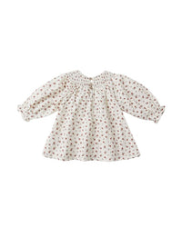 V Smocked Dress - Winter Ditsy