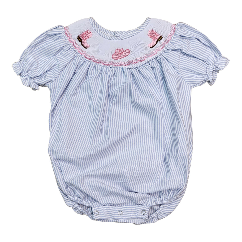 Cowgirl Boots & Hat Smocked Bubble