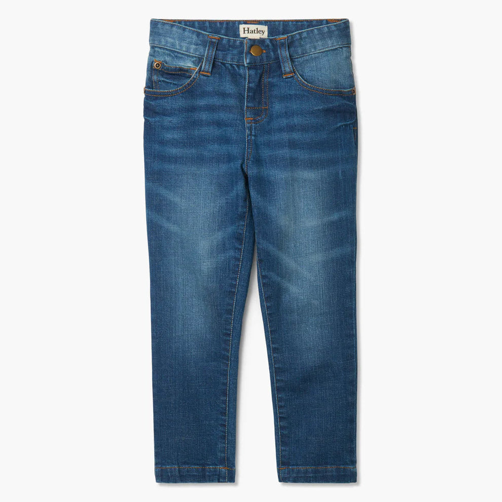 Navy Stretchy Denim Pant