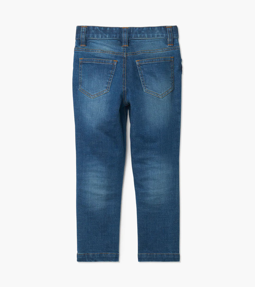 Navy Stretchy Denim Pant