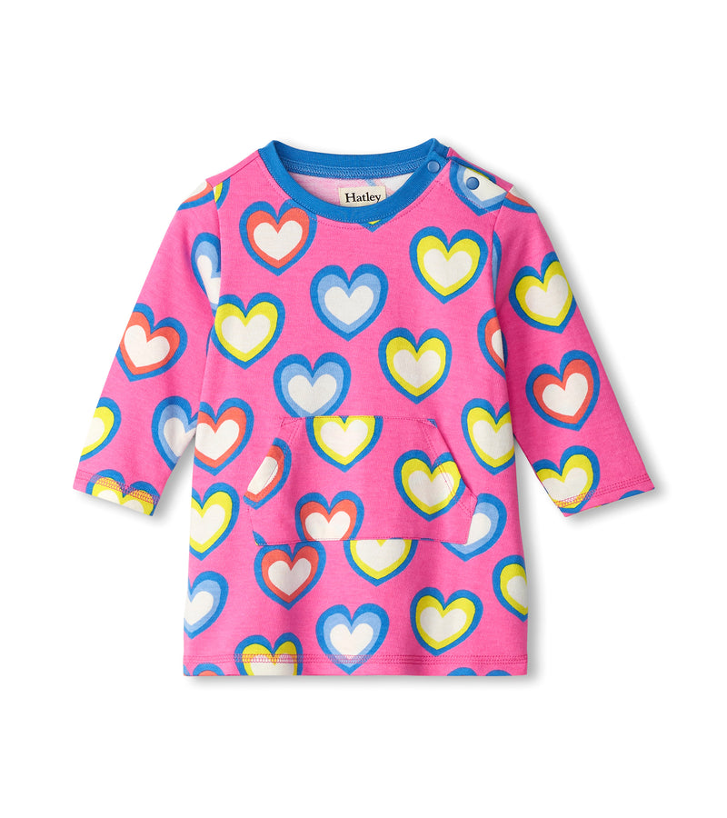 Big Groovy Hearts Terry Dress