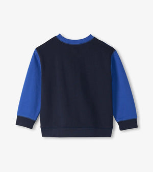 Boys Salute Striped Panel Sweatshirt