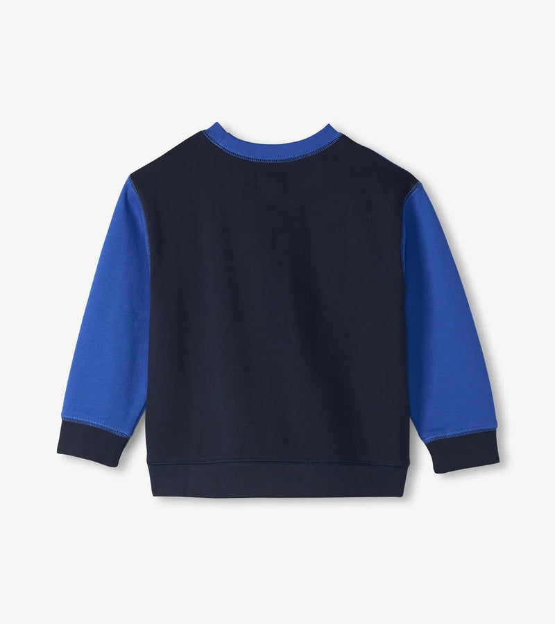 Boys Salute Striped Panel Sweatshirt