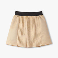 Girls Gold Pleated Fun Skirt