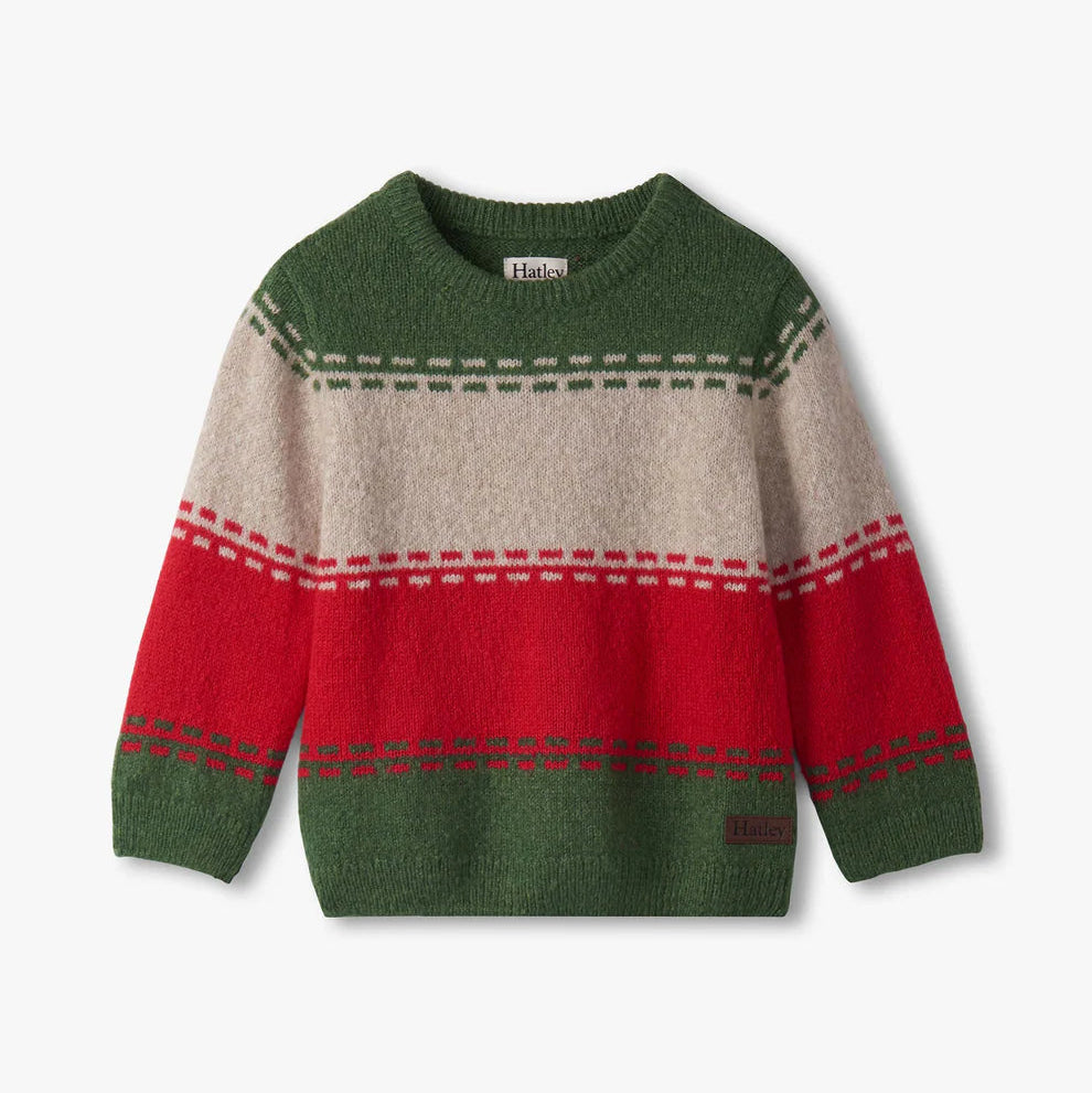Holiday Combo Crew Neck Sweater