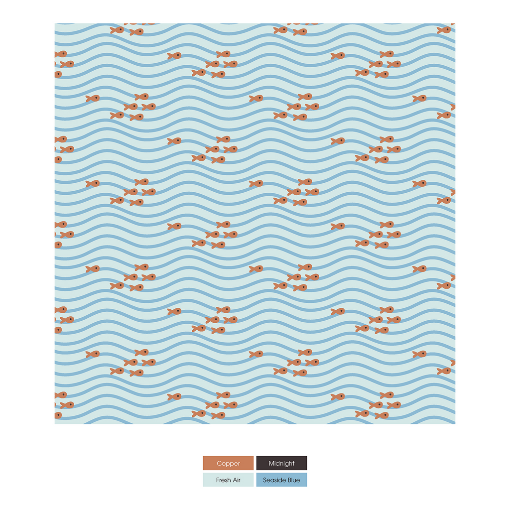 2 Way Zipper Footie - Fresh Air Little Fishy