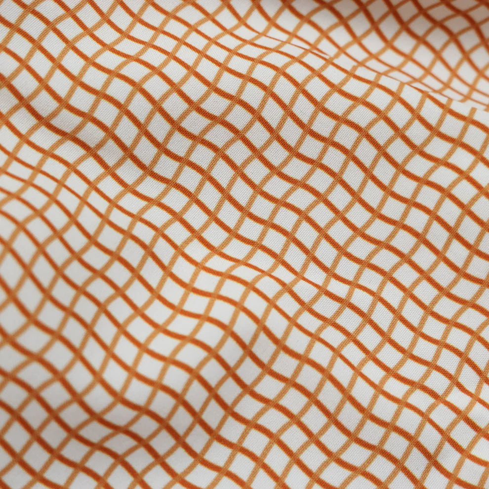 Guayabera - Gameday Burnt Orange Wave Check SS Shirt