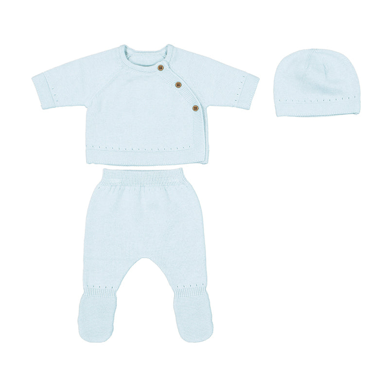 Sky Blue Tricot 3 Piece TMH Set