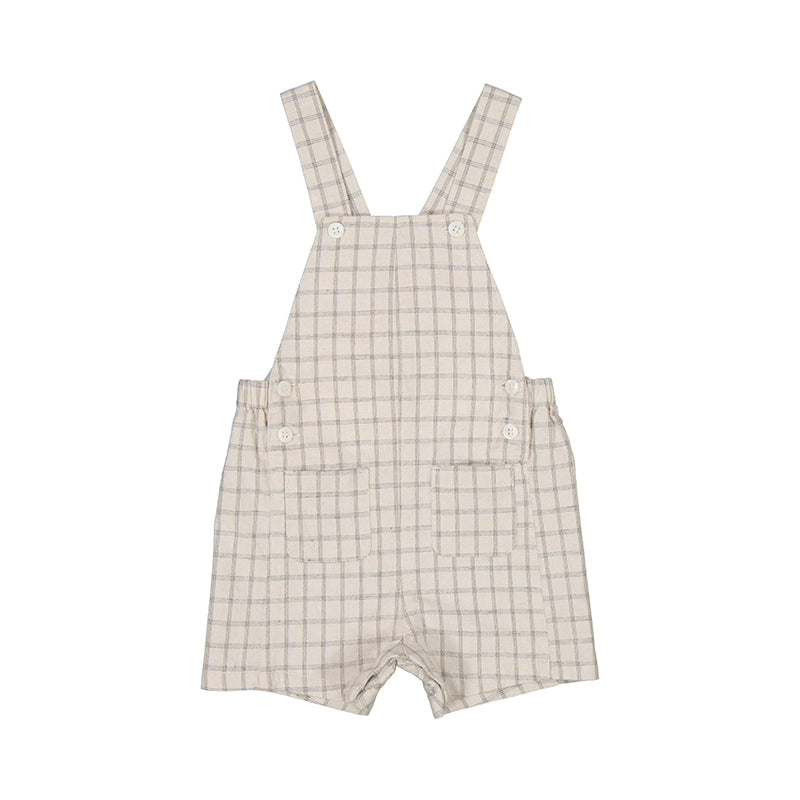 Plaid Canvas Dungaree