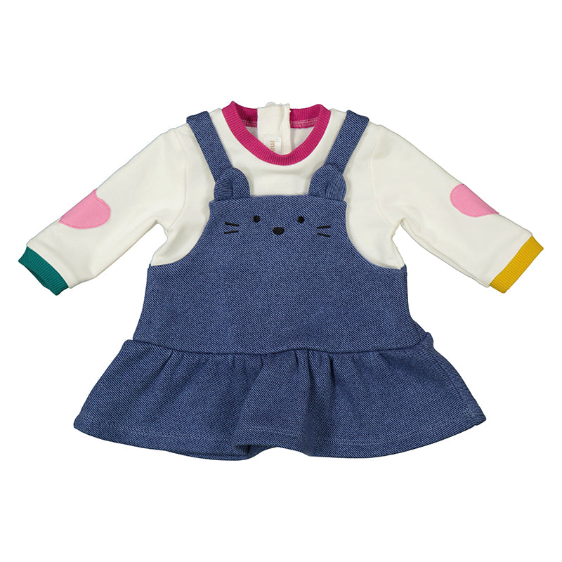 Kitty Skirted Denim Dungaree