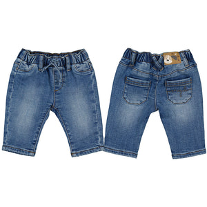 Boy Basic Jean Drawstring Trousers - Medium Denim