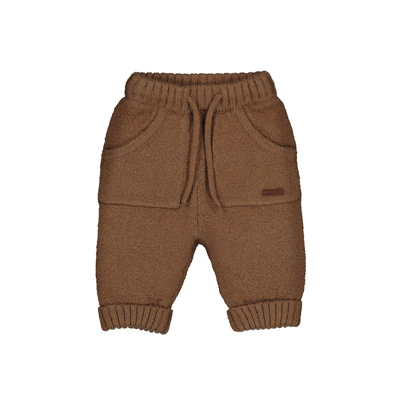 Brown Knitted Baby Pants
